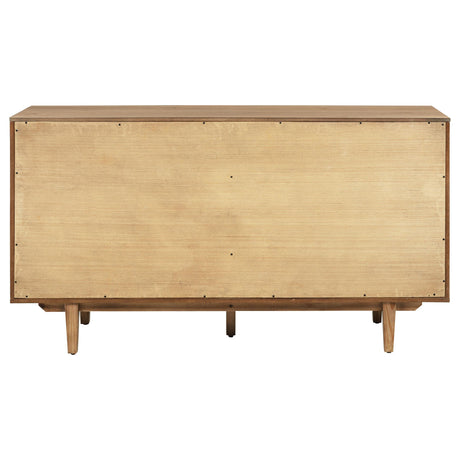 Middleton Natural 4-Door Sideboard with Dual Drawers by Coaster at Eve Furniture