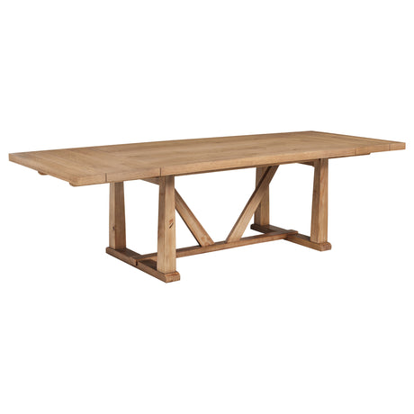 Middleton Natural Brown 7-Piece Extension Leaf Dining Room Set by Coaster at Eve Furniture