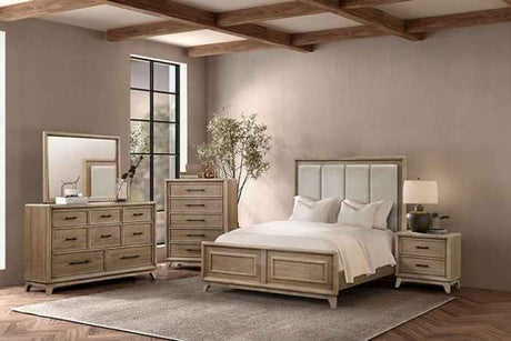 Midhurst Oak 4-Piece Queen Bedroom Set by Furniture of America at Eve Furniture