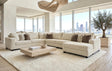 Midnight 4-Piece Cream Oversized Right Arm Facing (RAF) Sectional by Happy Homes at Eve Furniture