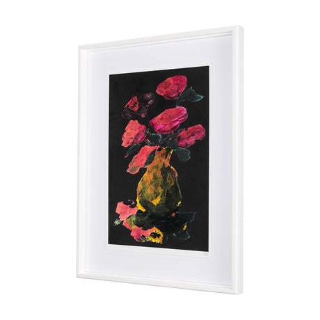 Midnight Flower I by Mercana Studio a Framed Art Print Matted under Glass by Mercana at Eve Furniture