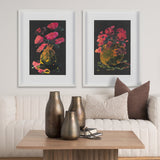 Midnight Flower I by Mercana Studio a Framed Art Print Matted under Glass by Mercana at Eve Furniture