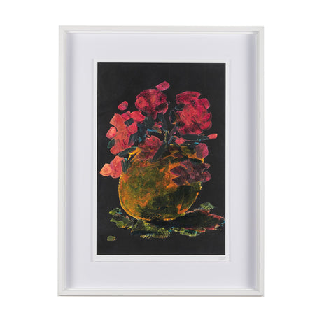 Midnight Flower I by Mercana Studio a Framed Art Print Matted under Glass by Mercana at Eve Furniture