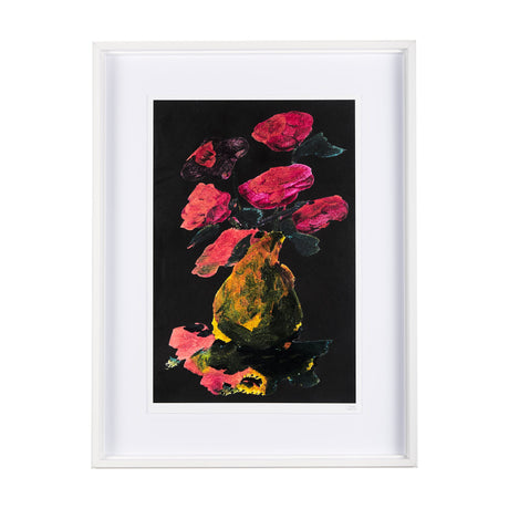 Midnight Flower I by Mercana Studio a Framed Art Print Matted under Glass by Mercana at Eve Furniture