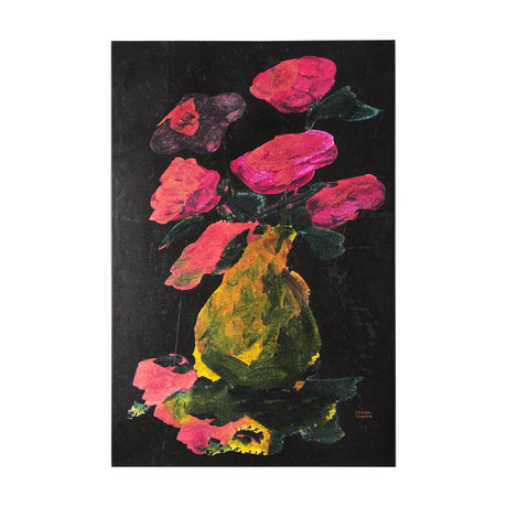 Midnight Flower I by Mercana Studio a Hand Embellished Textured Canvas by Mercana at Eve Furniture