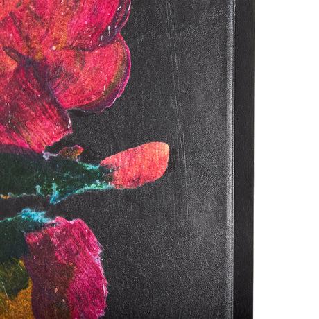 Midnight Flower II by Mercana Studio a Hand Embellished Textured Canvas by Mercana at Eve Furniture