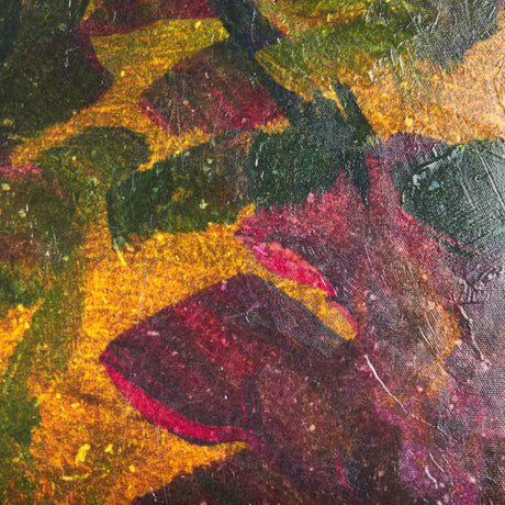 Midnight Flower II by Mercana Studio a Hand Embellished Textured Canvas by Mercana at Eve Furniture