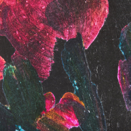 Midnight Flower II by Mercana Studio a Hand Embellished Textured Canvas by Mercana at Eve Furniture