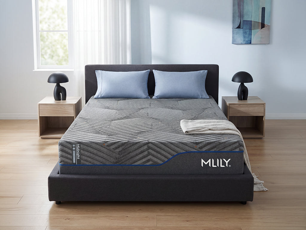 Midnight Gray 3.0 Plusher Twin XL Hybrid Mattress by Mlily at Eve Furniture