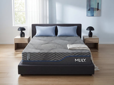 Midnight Gray 3.0 Plusher Twin XL Hybrid Mattress by Mlily at Eve Furniture