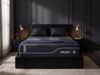 Midnight ICE Dark Gray 1.0 Firmer Queen Hybrid Mattress by Mlily at Eve Furniture