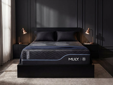 Midnight ICE Dark Gray 3.0 Plusher King Hybrid Mattress by Mlily at Eve Furniture