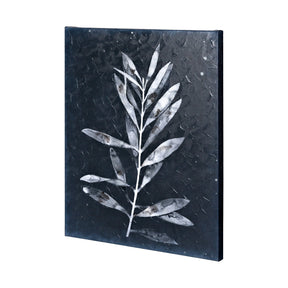 Midnight Leaves I by Megan Meagher a Hand Embellished Textured Canvas by Mercana at Eve Furniture