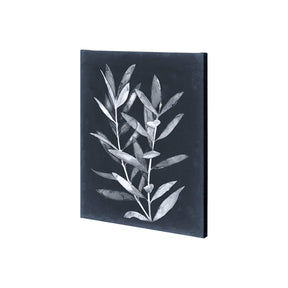 Midnight Leaves II by Megan Meagher a Hand Embellished Textured Canvas by Mercana at Eve Furniture