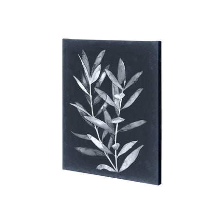 Midnight Leaves II by Megan Meagher a Hand Embellished Textured Canvas by Mercana at Eve Furniture