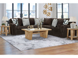 Midnight-Madness Chocolate 3-Piece Sectional by Ashley at Eve Furniture