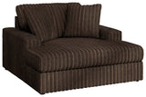 Midnight-Madness Chocolate Oversized Chaise by Ashley at Eve Furniture