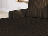 Midnight-Madness Chocolate Oversized Chaise by Ashley at Eve Furniture