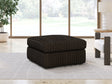 Midnight-Madness Chocolate Oversized Accent Ottoman by Ashley at Eve Furniture