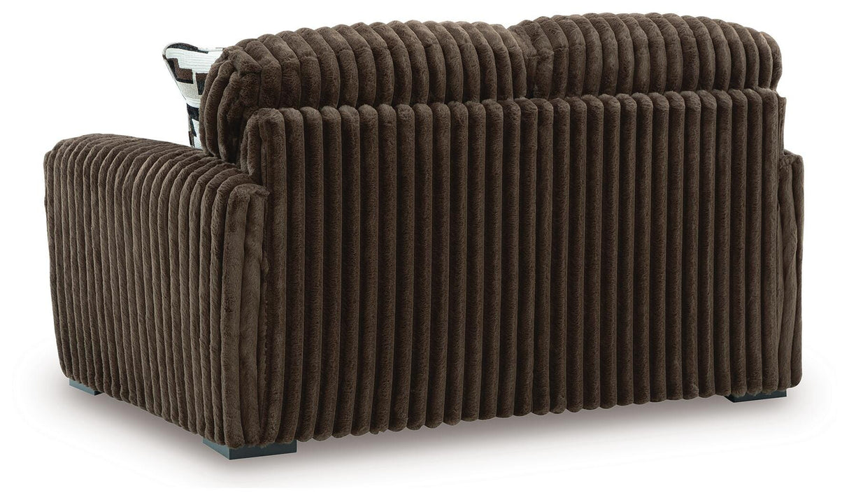 Midnight-Madness Chocolate Living Room Set by Ashley at Eve Furniture