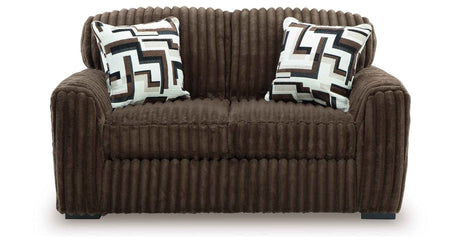 Midnight-Madness Chocolate Living Room Set by Ashley at Eve Furniture