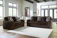 Midnight-Madness Chocolate Living Room Set by Ashley at Eve Furniture