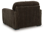 Midnight-Madness Chocolate Oversized Chair by Ashley at Eve Furniture
