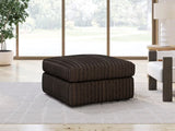 Midnight-Madness Chocolate Oversized Chair with Ottoman by Ashley at Eve Furniture