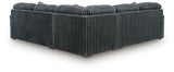 Midnight-Madness Gunmetal 3-Piece Sectional by Ashley at Eve Furniture