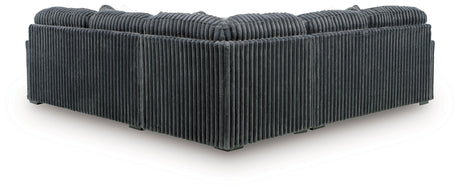 Midnight-Madness Gunmetal 3-Piece Sectional by Ashley at Eve Furniture