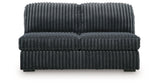 Midnight-Madness Gunmetal 3-Piece Sectional with RAF Chaise by Ashley at Eve Furniture