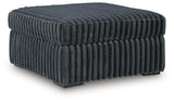 Midnight-Madness Gunmetal 4-Piece Sectional and Ottoman by Ashley at Eve Furniture