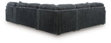Midnight-Madness Gunmetal 6-Piece Sectional with RAF Chaise by Ashley at Eve Furniture
