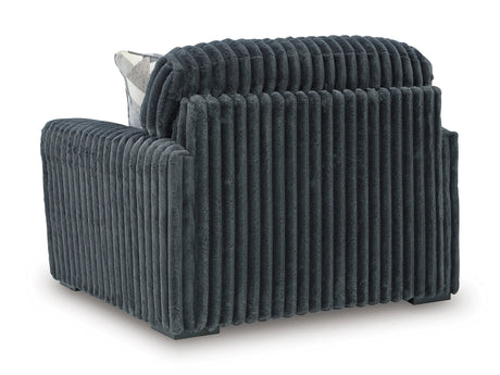 Midnight-Madness Gunmetal Sofa and Chair and a Half by Ashley at Eve Furniture