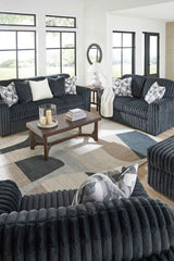 Midnight-Madness Gunmetal Living Room Set by Ashley at Eve Furniture