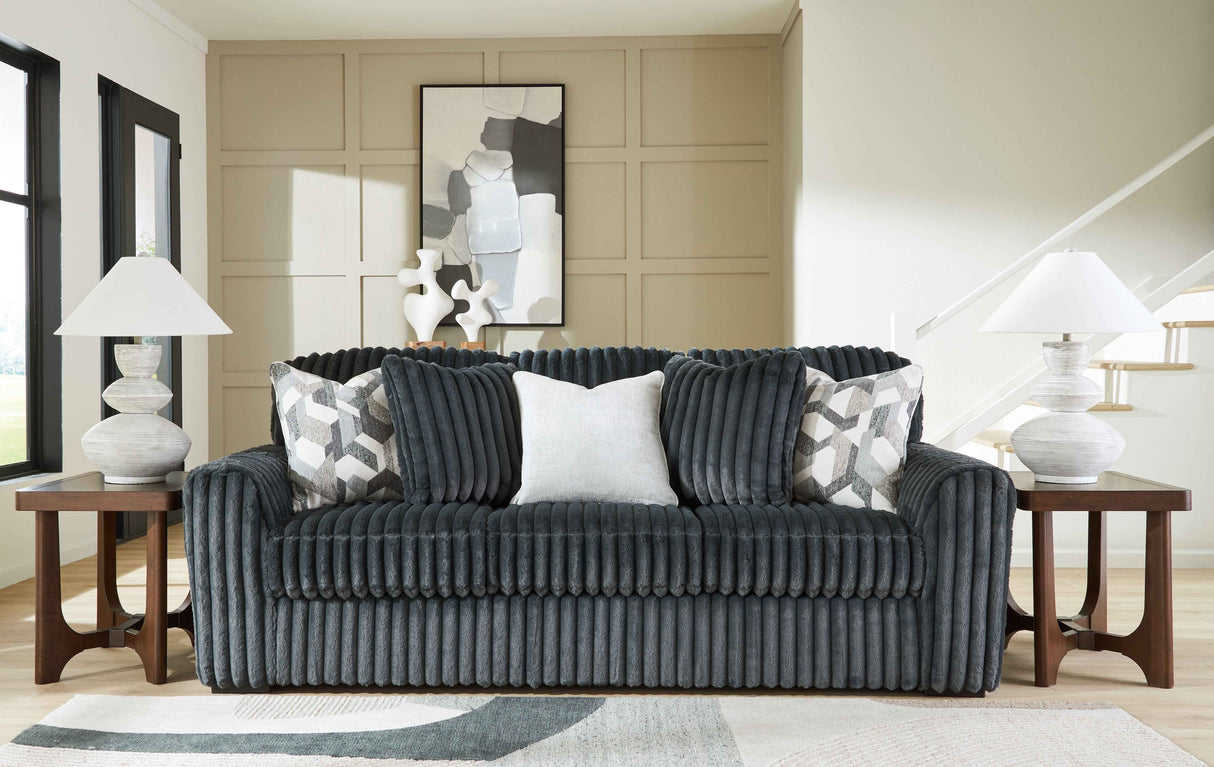 Midnight-Madness Gunmetal Living Room Set by Ashley at Eve Furniture