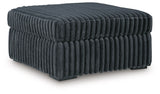 Midnight-Madness Gunmetal Oversized Accent Ottoman by Ashley at Eve Furniture
