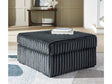 Midnight-Madness Gunmetal Oversized Accent Ottoman by Ashley at Eve Furniture