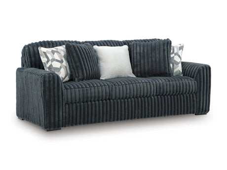Midnight-Madness Gunmetal Sofa and Chair and a Half by Ashley at Eve Furniture