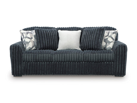 Midnight-Madness Gunmetal Sofa by Ashley at Eve Furniture