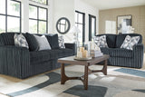 Midnight-Madness Gunmetal Sofa by Ashley at Eve Furniture