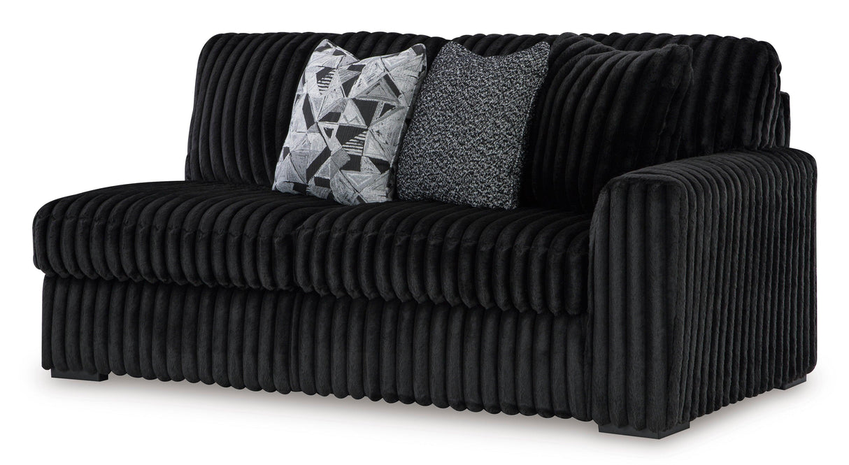 Midnight-Madness Onyx 2-Piece Left Arm Facing Chaise Sectional by Ashley at Eve Furniture