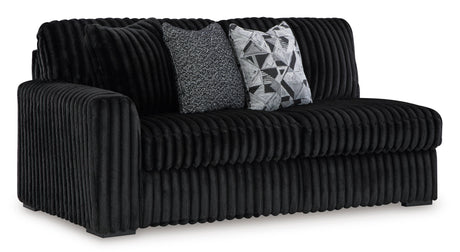Midnight-Madness Onyx 2-Piece Right Arm Facing Chaise Sectional by Ashley at Eve Furniture