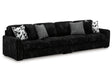 Midnight-Madness Onyx 2-Piece Sectional by Ashley at Eve Furniture