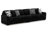 Midnight-Madness Onyx 2-Piece Sectional by Ashley at Eve Furniture