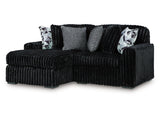 Midnight-Madness Onyx 2-Piece Sectional with Left Chaise by Ashley at Eve Furniture