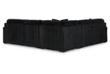 Midnight-Madness Onyx 3-Piece Sectional by Ashley at Eve Furniture