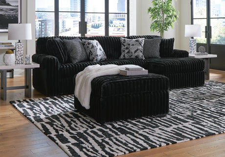 Midnight-Madness Onyx 3-Piece Sectional with Chaise by Ashley at Eve Furniture
