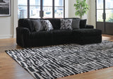 Midnight-Madness Onyx 3-Piece Sectional with Chaise by Ashley at Eve Furniture