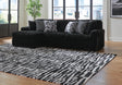 Midnight-Madness Onyx 3-Piece Sectional with Chaise by Ashley at Eve Furniture